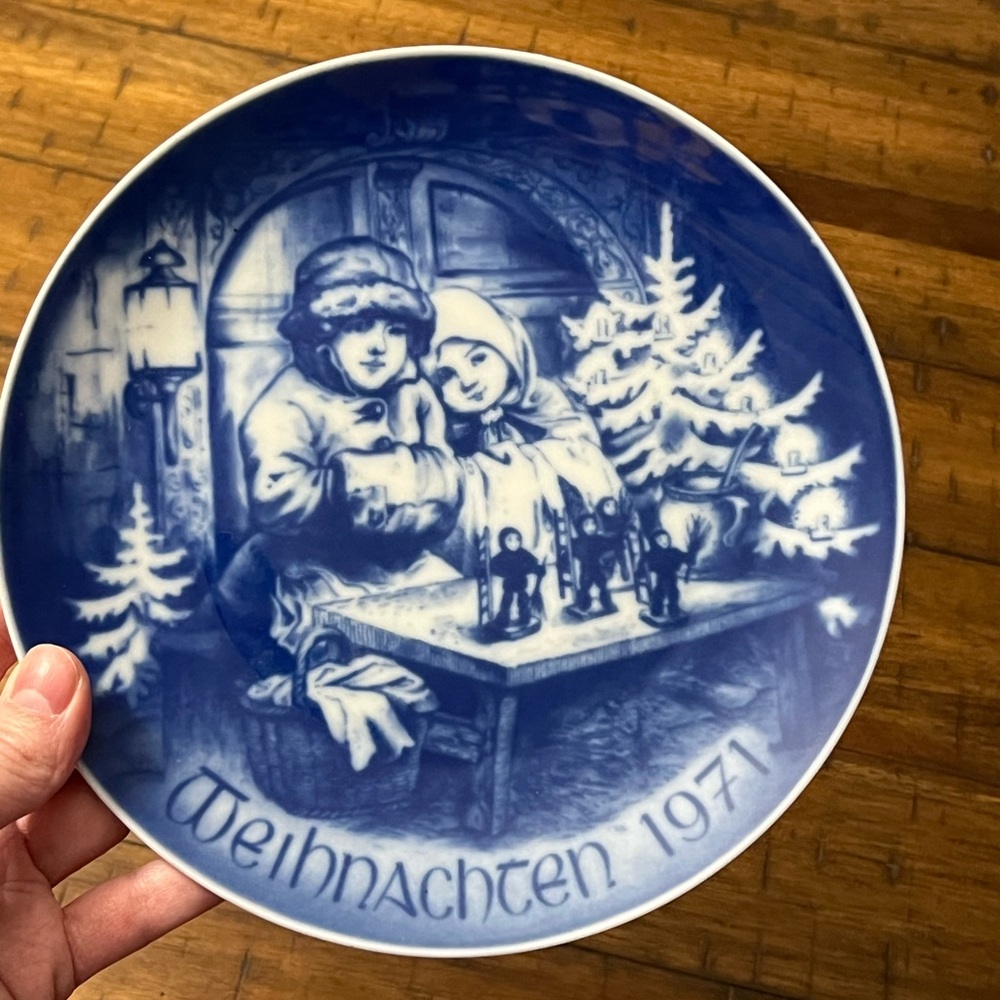 Vintage 1971 Bareuther Weihnachten Christmas Plate